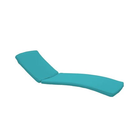 JECO Chaise Lounger Cushion, Turquoise CL1-FS032